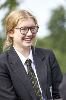 Hessle student smiling